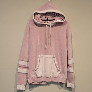POL Blush Pink Ribbed Hoodie sz Small